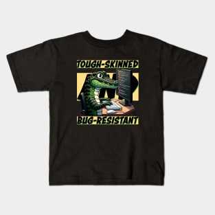 Alligator Coder: The Tough-Skinned, Bug-Resistant Programmer Collection Kids T-Shirt